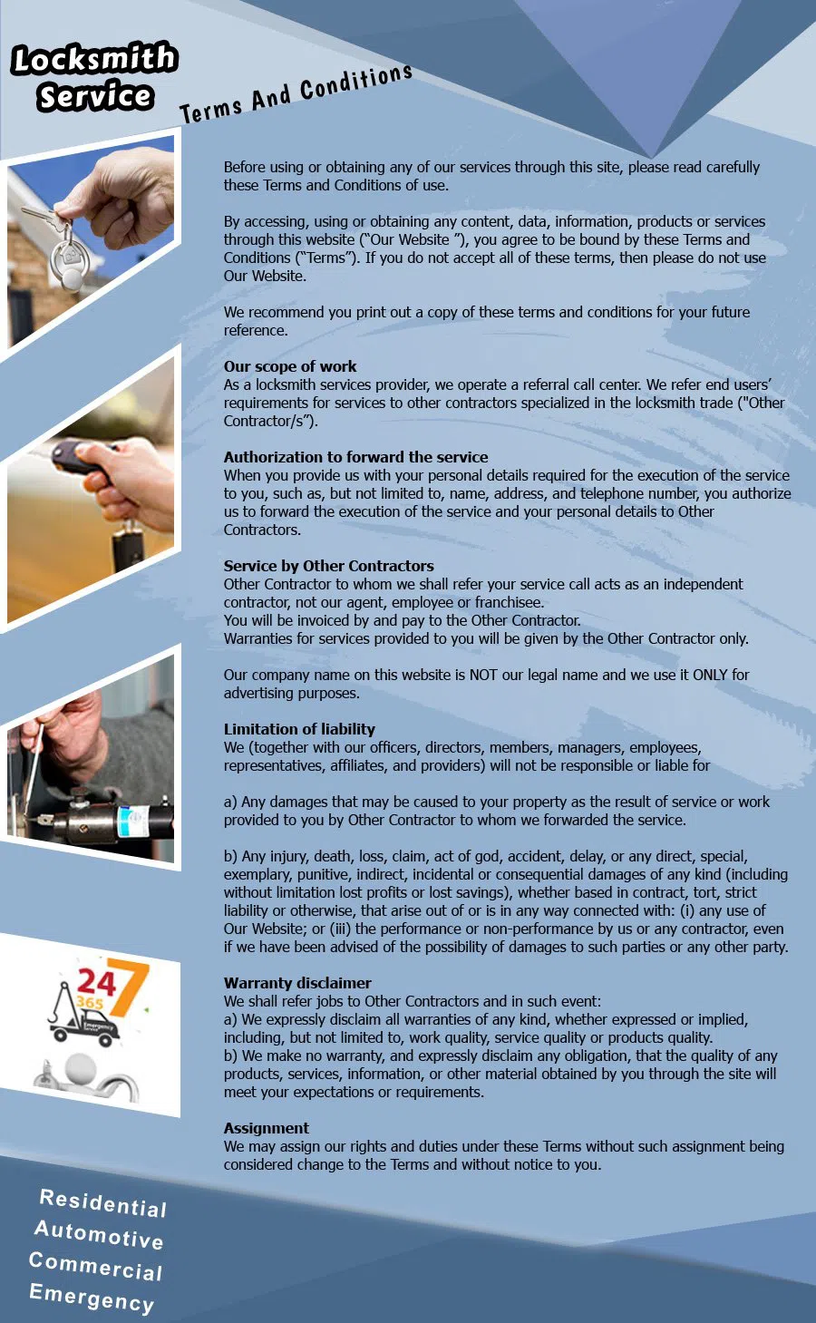 Avon Locksmith Service Avon, MA 508-392-4260 - TermsAndCondition-12